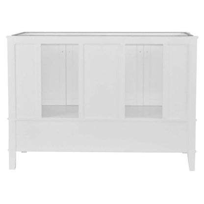 49" Double Vanity In White With Quartz Top - 800631-49D-WH