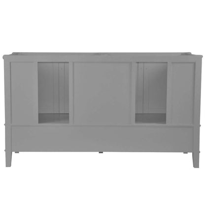 61" Double Vanity In L/Gray With Quartz Top - 800631-61D-LG