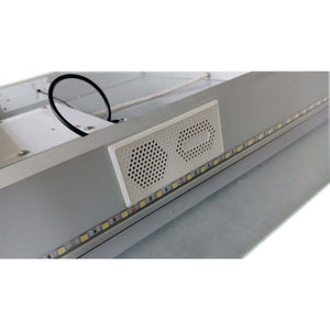 30 in. Rectangular LED Bordered Illuminated Mirror with Bluetooth Speakers - 801071-M-30