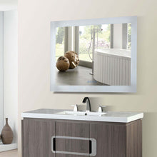 Load image into Gallery viewer, 36 in. Rectangular LED Bordered Illuminated Mirror with Bluetooth Speakers - 801071-M-36