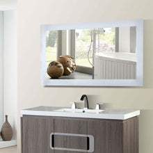 Load image into Gallery viewer, 48 in. Rectangular LED Bordered Illuminated Mirror with Bluetooth Speakers - 801071-M-48