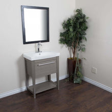 Load image into Gallery viewer, 27.5 in Single sink vanity-Wood-Gray - 804353-GY