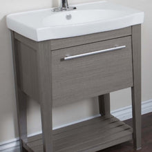 Load image into Gallery viewer, 27.5 in Single sink vanity-Wood-Gray - 804353-GY