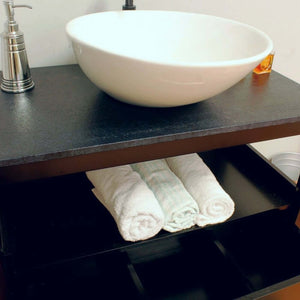 35.5 in Single sink vanity-wood-black - 804357-BL