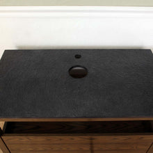 Load image into Gallery viewer, 35.5 in Single sink vanity-Wood-Dark walnut - 804357