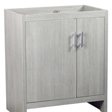 Load image into Gallery viewer, 31&quot; Single vanity in Gray Pine finish top with White Quartz and oval sink - 808130-30-GP-WEO
