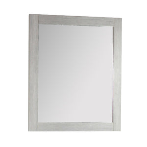 26 in. Rectangle Wood Frame Mirror in Gray Pine Finish - 808175-M-26