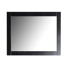 Load image into Gallery viewer, 30 in. Rectangle Wood Frame Mirror in Matte Black Finish - 808185-M-30