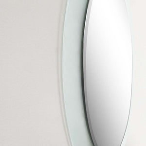 23 in. Oval Frosted Frame Mirror - 808301-M