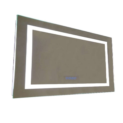 48 in. Rectangular LED Bordered Illuminated Mirror with Bluetooth Speakers - 808454-M-48