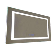 Load image into Gallery viewer, 48 in. Rectangular LED Bordered Illuminated Mirror with Bluetooth Speakers - 808454-M-48