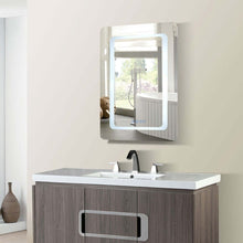 Load image into Gallery viewer, 24 in. Rectangular LED Bordered Illuminated Mirror with Bluetooth Speakers - 808485-M-24
