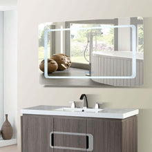 Load image into Gallery viewer, 48 in. Rectangular LED Bordered Illuminated Mirror with Bluetooth Speakers - 808485-M-48