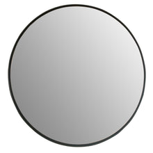 Load image into Gallery viewer, Round Metal Frame Mirror in Matte Black - 8831-24BL