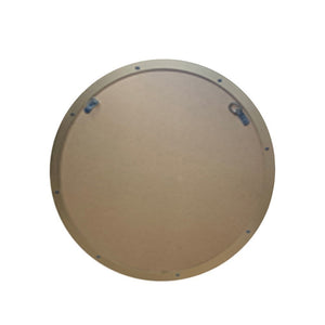Round Metal Frame Mirror in Matte Black - 8831-24BL
