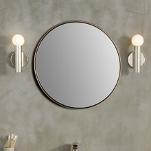 Load image into Gallery viewer, Round Metal Frame Mirror in Brushed Gold - 8831-24GD