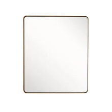 Load image into Gallery viewer, Rectangular Metal Frame Mirror in Brushed Gold - 8832-24GD