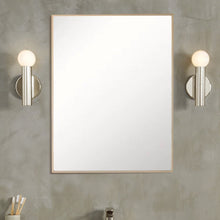 Load image into Gallery viewer, Rectangular Metal Frame Mirror in Brushed Gold - 8833-24GD