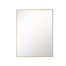 Load image into Gallery viewer, Rectangular Metal Frame Mirror in Brushed Gold - 8833-24GD