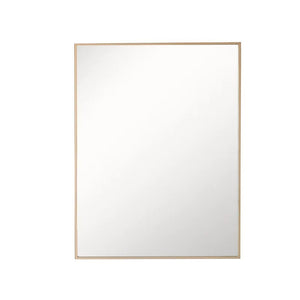 Rectangular Metal Frame Mirror in Brushed Gold - 8833-24GD