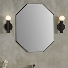 Load image into Gallery viewer, Octagon Metal Frame Mirror in Matte Black - 8834-24BL