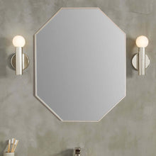 Load image into Gallery viewer, Octagon Metal Frame Mirror in Brushed Silver - 8834-24SL