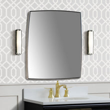 Load image into Gallery viewer, Rectangular Metal Frame Mirror in Brushed Silver - 8835B-24SL