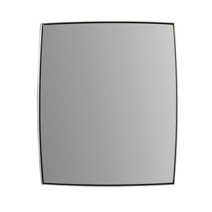 Rectangular Metal Frame Mirror in Brushed Silver - 8835B-24SL