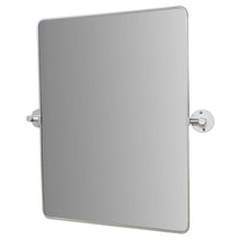Load image into Gallery viewer, Rectangular Metal Frame Pivot Mirror in Brushed Silver - 8836-24SL