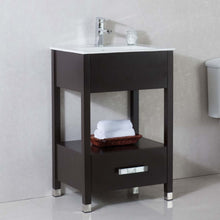 Load image into Gallery viewer, 24 in Single sink vanity-manufactured wood-espresso - 9001-24-ES-SET