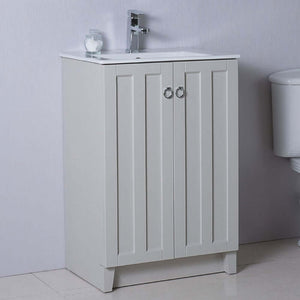 24 in Single sink vanity-manufactured wood-light gray - 9002-24-LG