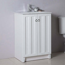 Load image into Gallery viewer, 24 in Single sink vanity-manufactured wood-white - 9002-24-WH-SET