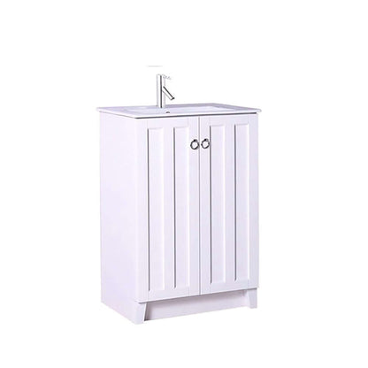 24 in Single sink vanity-manufactured wood-white - 9002-24-WH