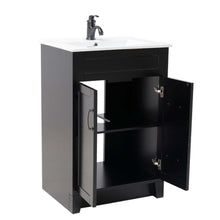 Load image into Gallery viewer, 24 in Single sink vanity-manufactured wood-espresso - 9004-24-ES