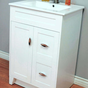 24 in Single sink vanity-manufactured wood-white - 9004-24-WH