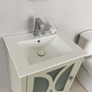 24 in Single sink vanity-manufactured wood-light gray - 9005-24-LG