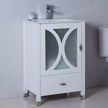 Load image into Gallery viewer, 24 in Single sink vanity-manufactured wood-white - 9005-24-WH