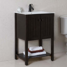 Load image into Gallery viewer, 24 in Single sink vanity-manufactured wood-sable walnut - 9006-24-SW