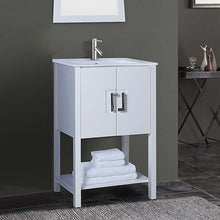 Load image into Gallery viewer, 24 in Single sink vanity-manufactured wood-white - 9007-24-WH