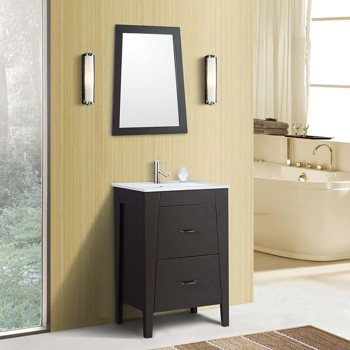 24 in Single sink vanity-manufactured wood-espresso - 9008-24-ES
