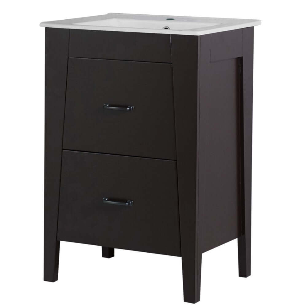 24 in Single sink vanity-manufactured wood-espresso - 9008-24-ES