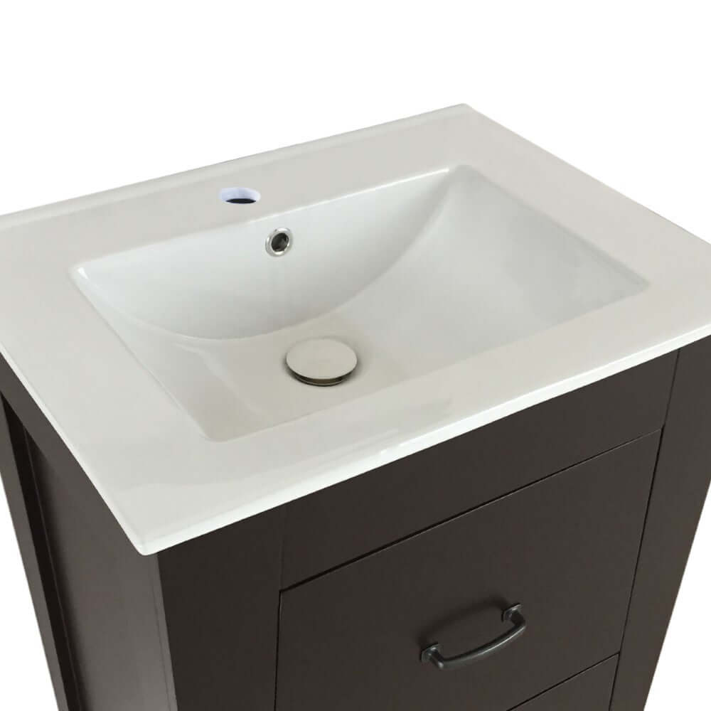 24 in Single sink vanity-manufactured wood-espresso - 9008-24-ES