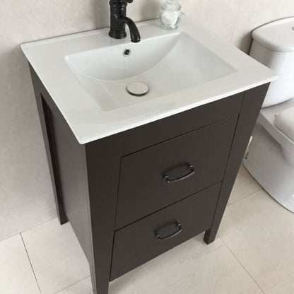 24 in Single sink vanity-manufactured wood-espresso - 9008-24-ES