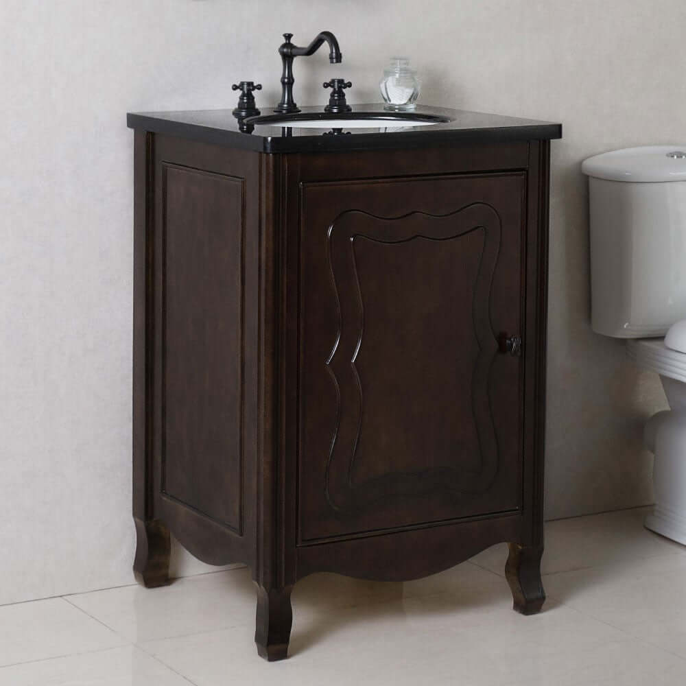 24 in Single sink vanity-manufactured wood-sable walnut - 9010-24-SW-BG