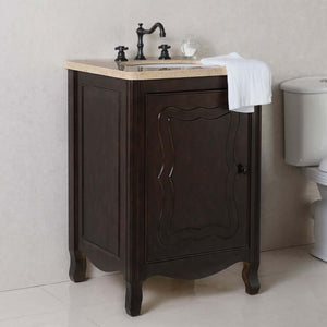 24 in Single sink vanity-manufactured wood-sable walnut - 9010-24-SW-CM