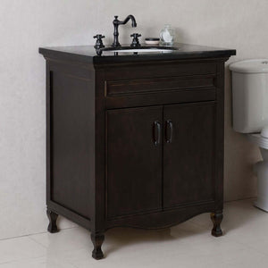 30 in Single sink vanity-manufactured wood-sable walnut - 9011-30-SW-BG