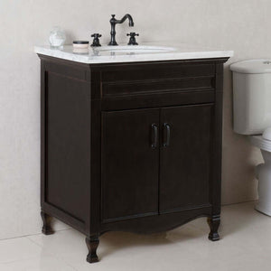 30 in Single sink vanity-manufactured wood-sable walnut - 9011-30-SW-JW