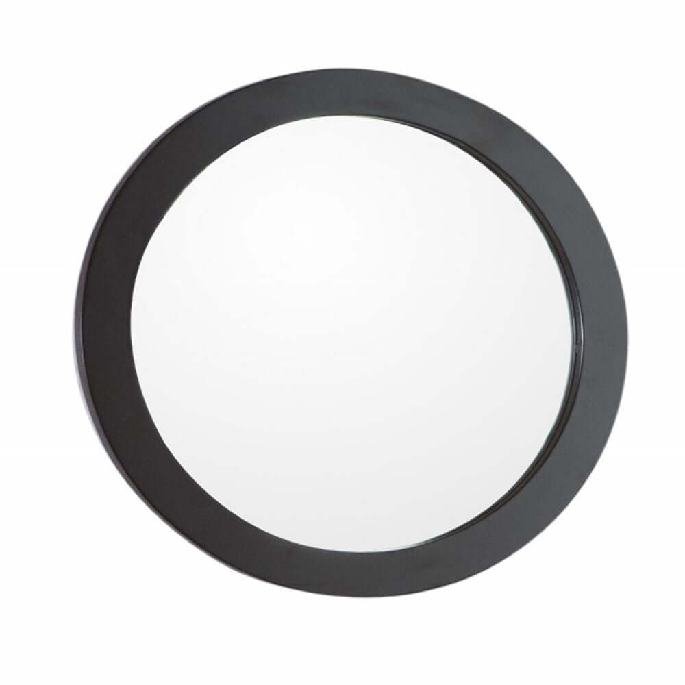 Round framed mirror-manufactured wood-espresso - 9900-M-ES