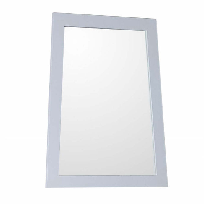 Ladder-shape framed mirror-manufactured wood-white - 9901-M-WH