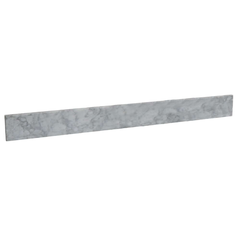 48" White Cararra Marble Backsplash - BACKSPLASH-WC-48